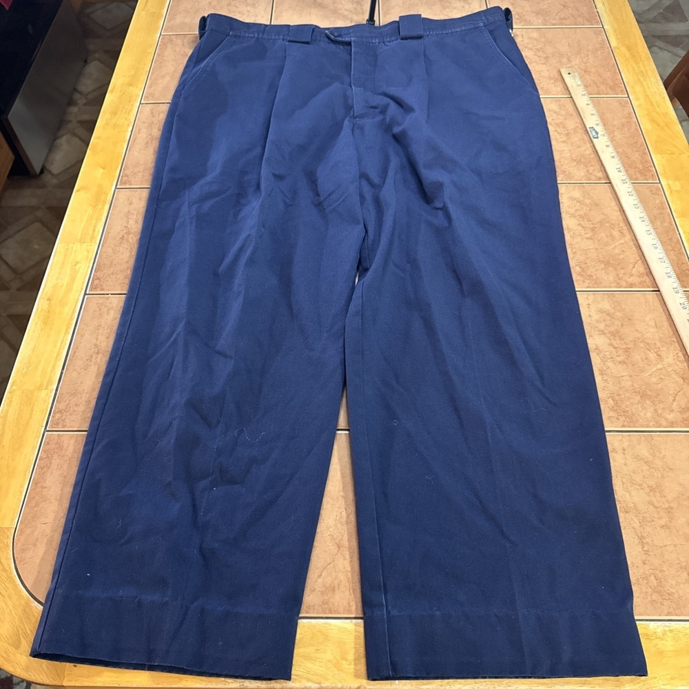 Vintage Tilley Endurables Navy Blue Chino Trousers Sz 44 x 30 Made In Canada